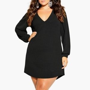 Quiero Long Sleeve Shift Dress | Size 16